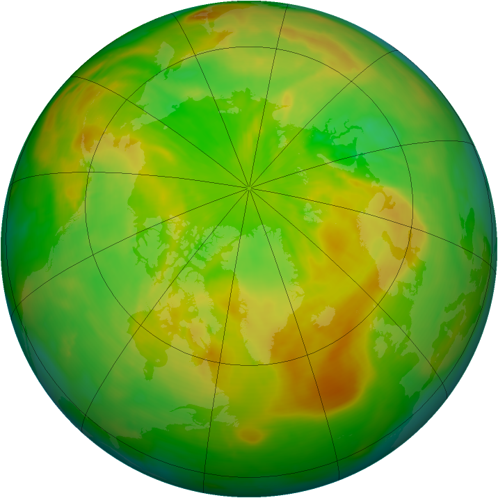 Arctic ozone map for 04 June 2015